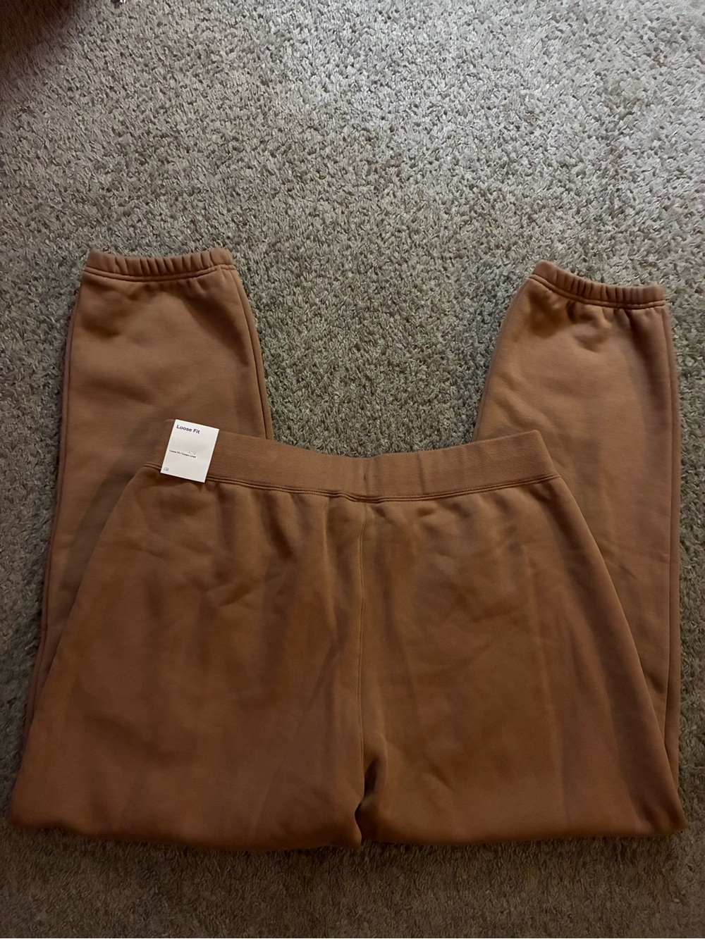 Jordan Tan Cotton Drawstring Joggers - Picture 5 of 6